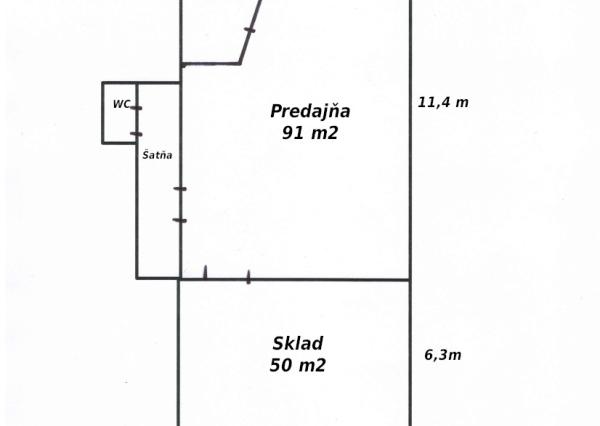 Obchodno-skladový priestor Vištuk