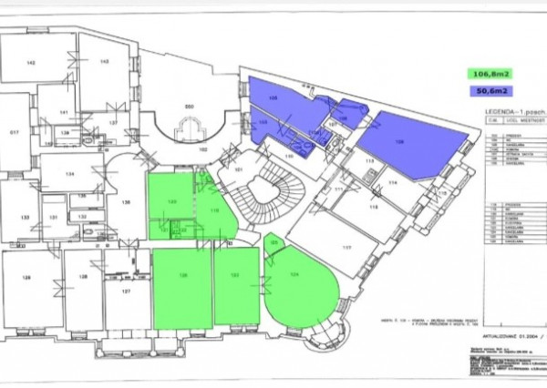 Kancelárie na Šafárikovom nám. (50,6 m2, 106,8 m2, 109,2 m2)