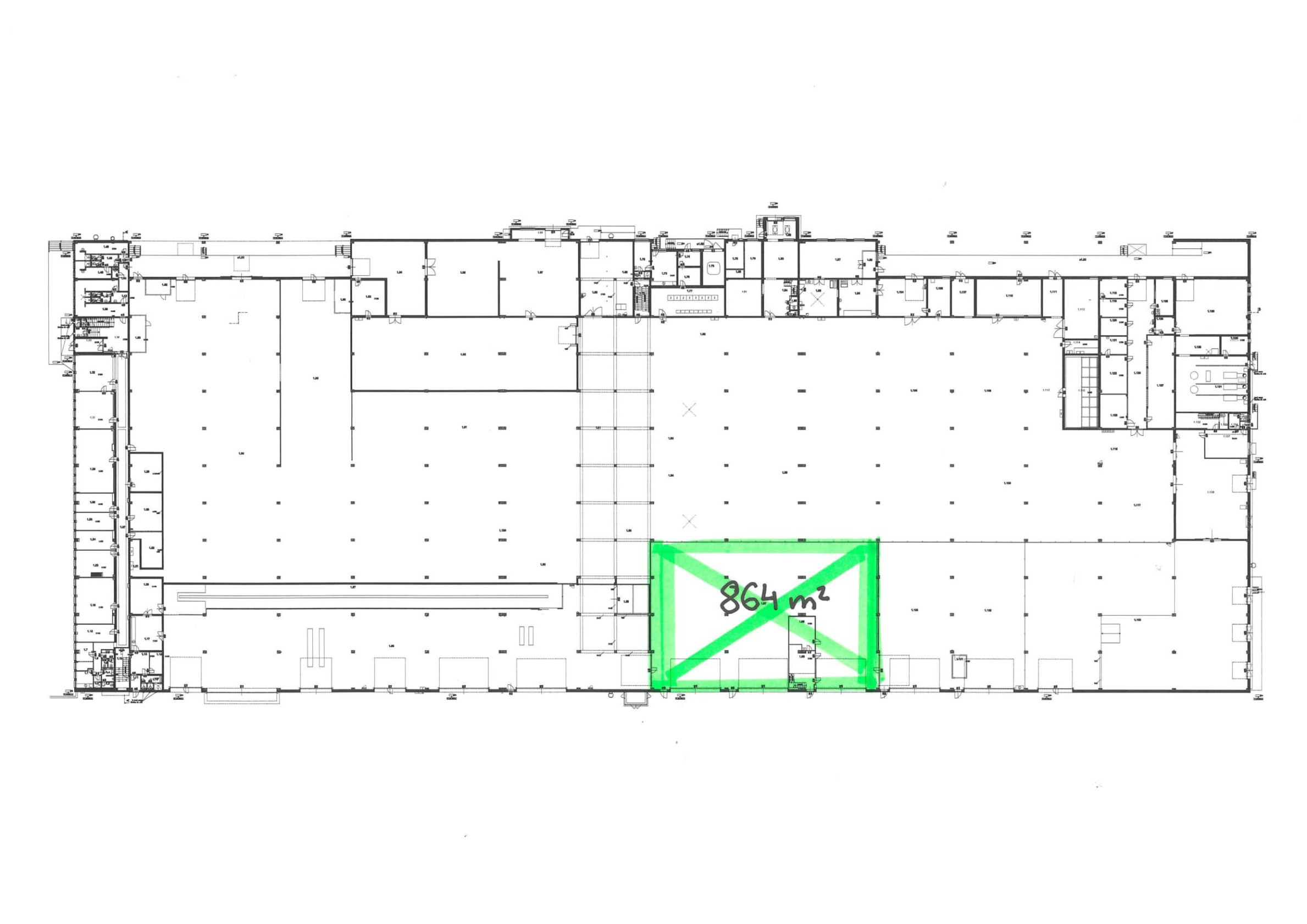 Sklad 288 (alebo 864 m2) m2 na prenájom