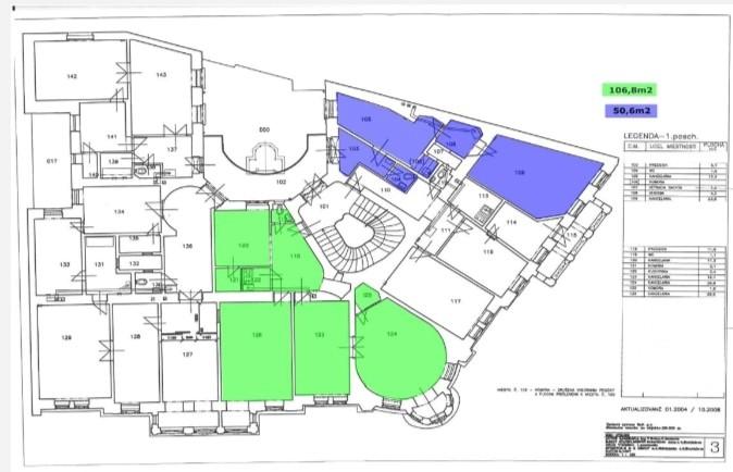 Kancelárie na Šafárikovom nám. (50,6 m2, 106,8 m2, 109,2 m2)